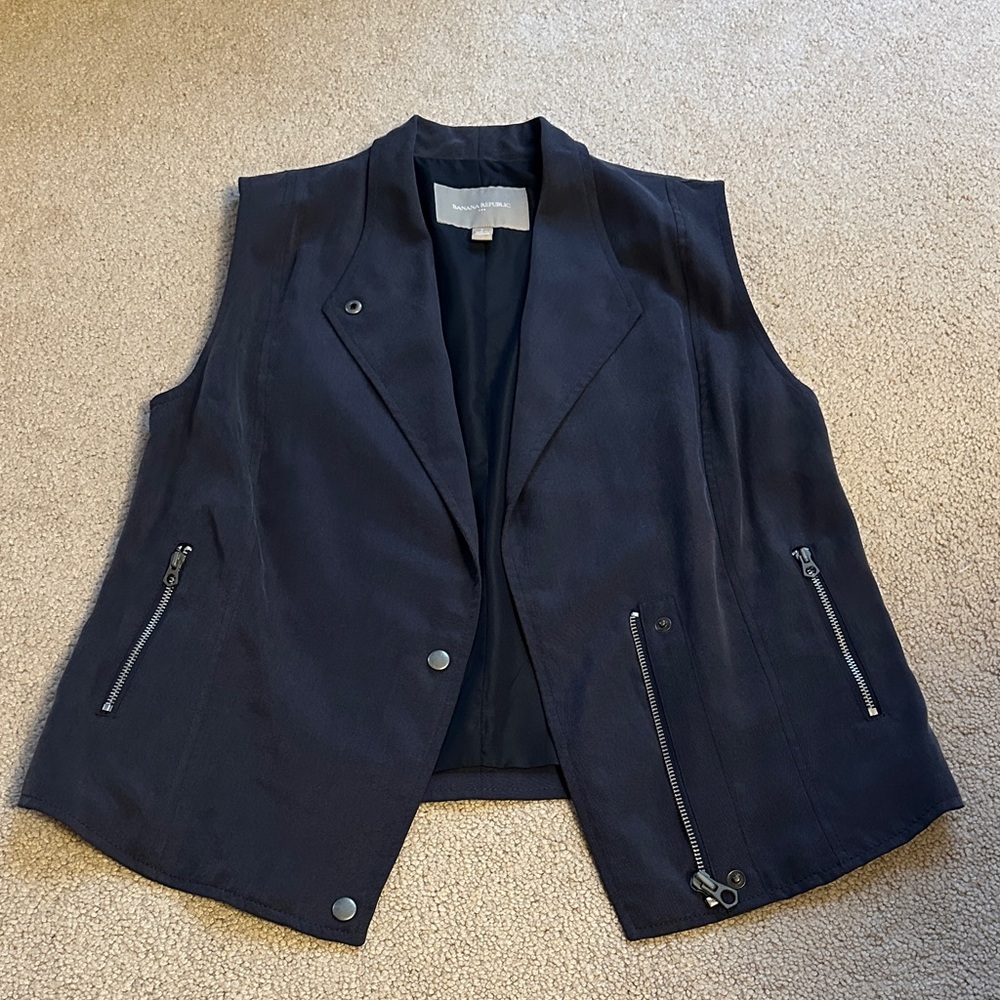 Banana Republic Women's Blue Gray Vest